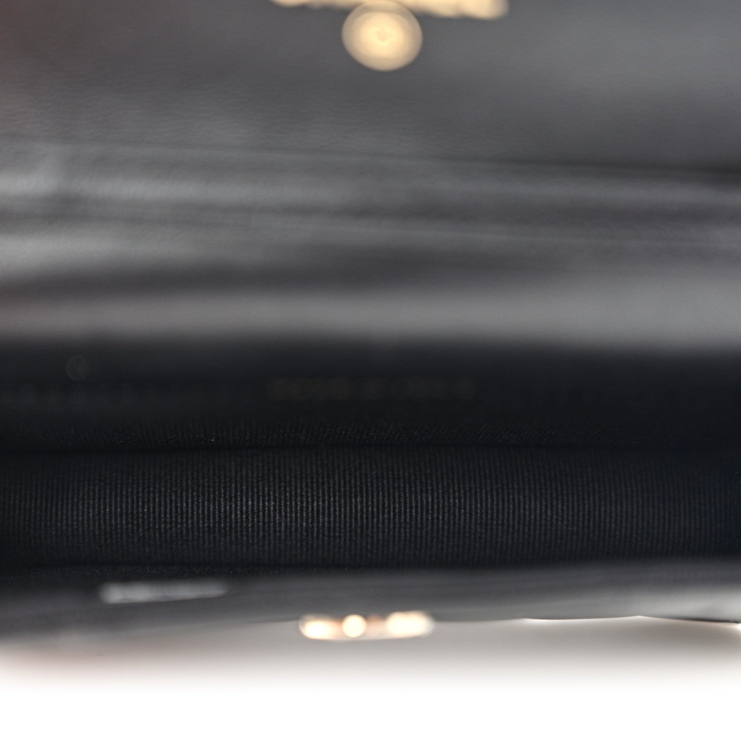 Lambskin Quilted Crystal CC Charm Clutch With Chain Black