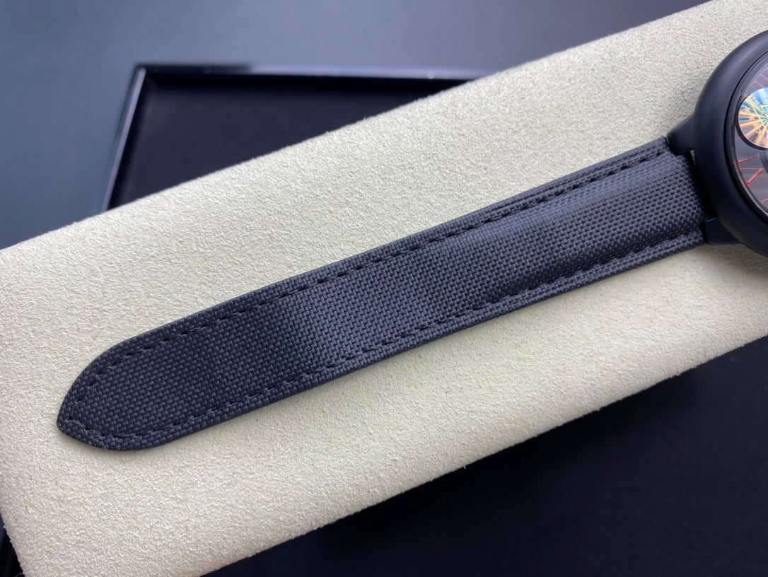 Cartier Balloon 42mm Black Red Automatic