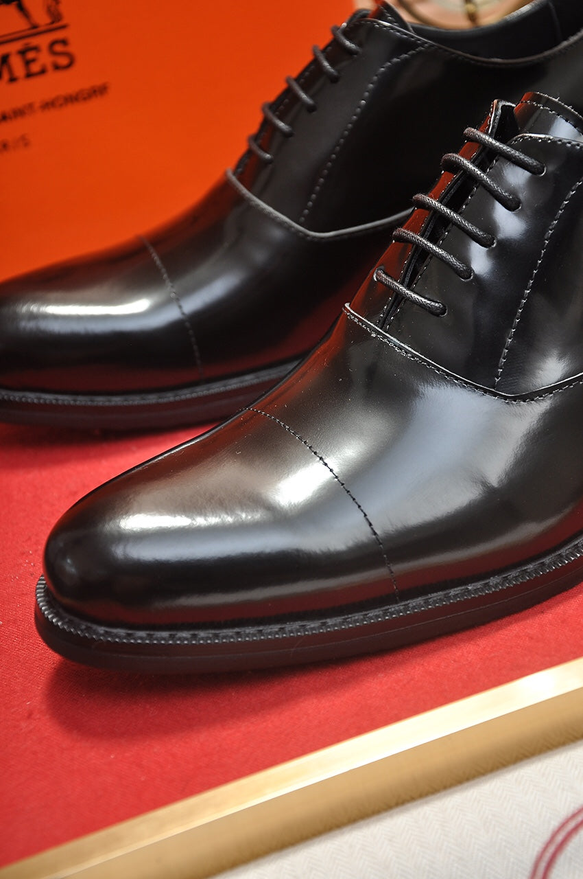 HM Men's Shoe Black Patent Leather 526106