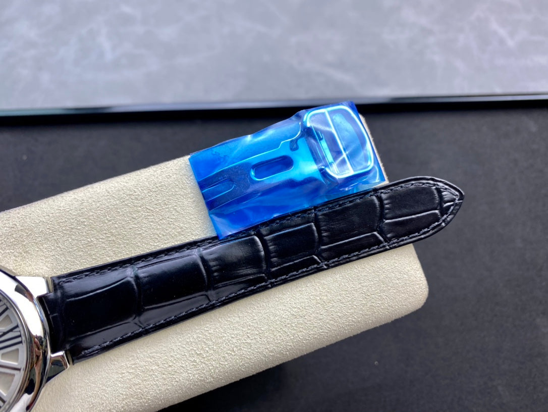 Cartier Balloon 46mm Black Silver Tourbillon