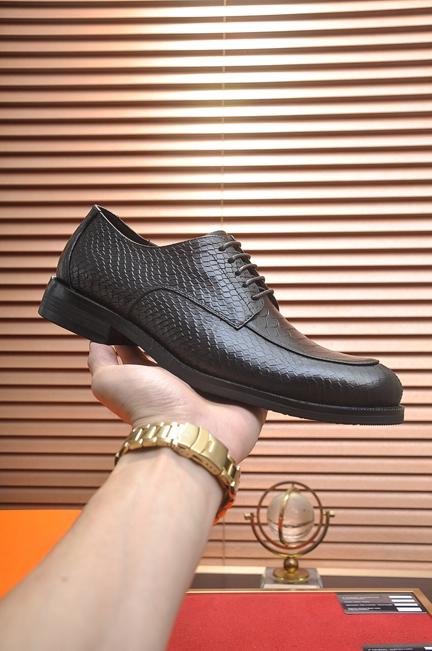 HM Men's Shoe Black Sheepskin 526084