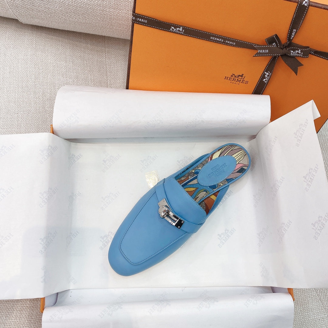 HM Oz Mule Blue Cowhide 348087