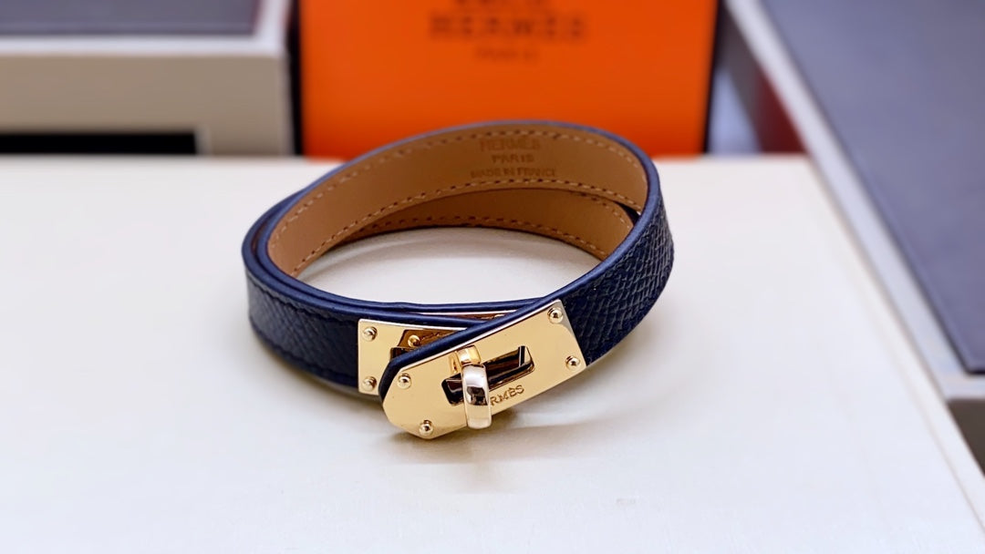 HM Kelly Double Tour Pink Gold Bracelet