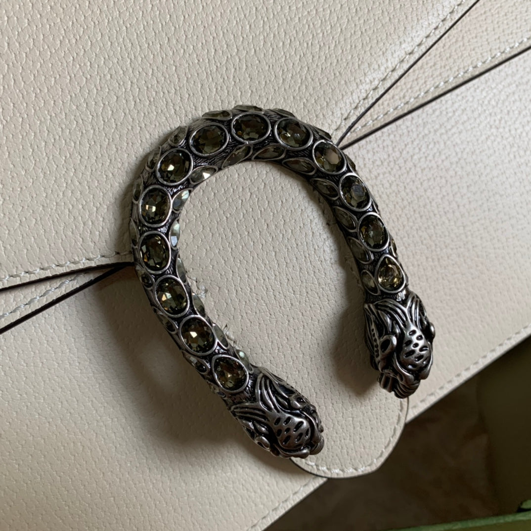 DIONYSUS SMALL BAG IN WHITE CALFSKIN