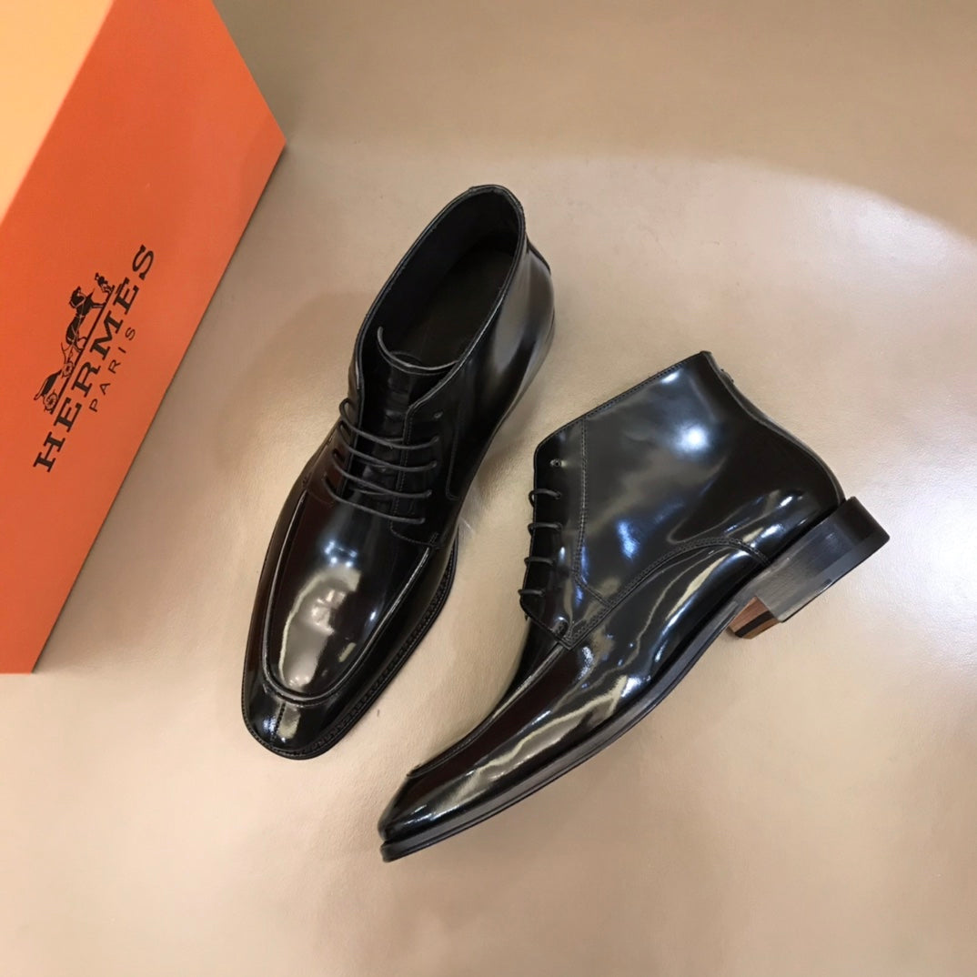 HM Men's Boot Black Patent Leather 527894