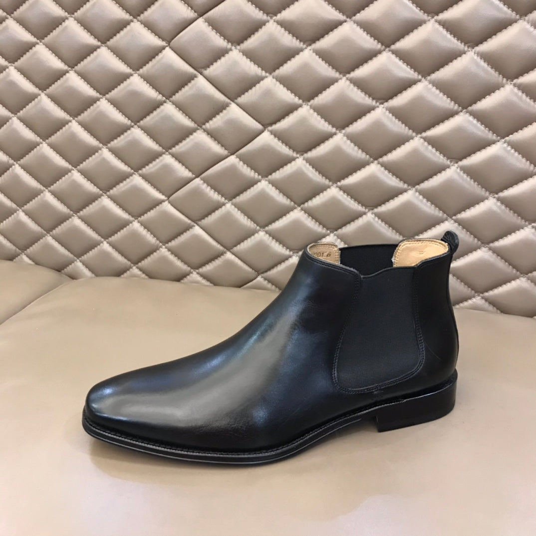 HM Men's Chelsea Boot Black Cowhide