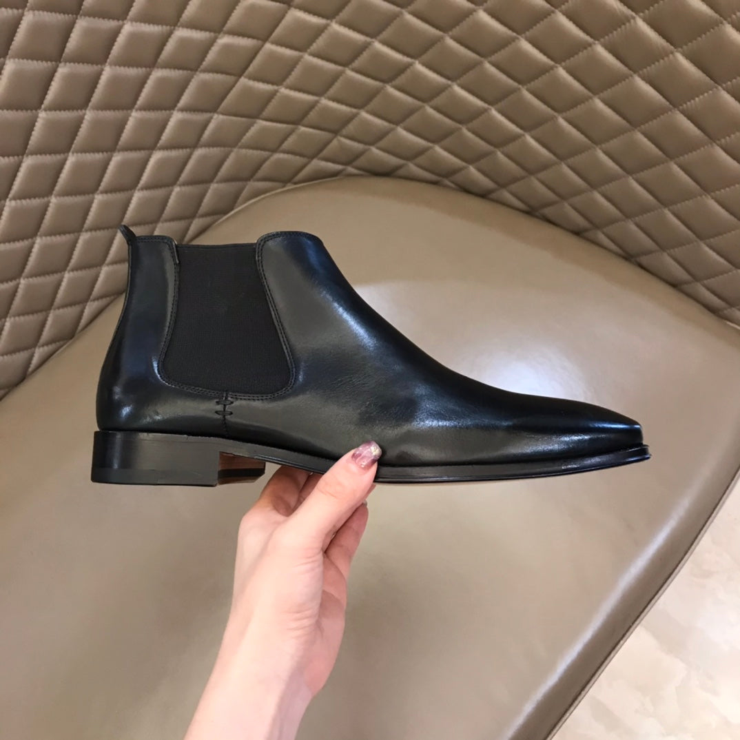 HM Men's Chelsea Boot Black Cowhide