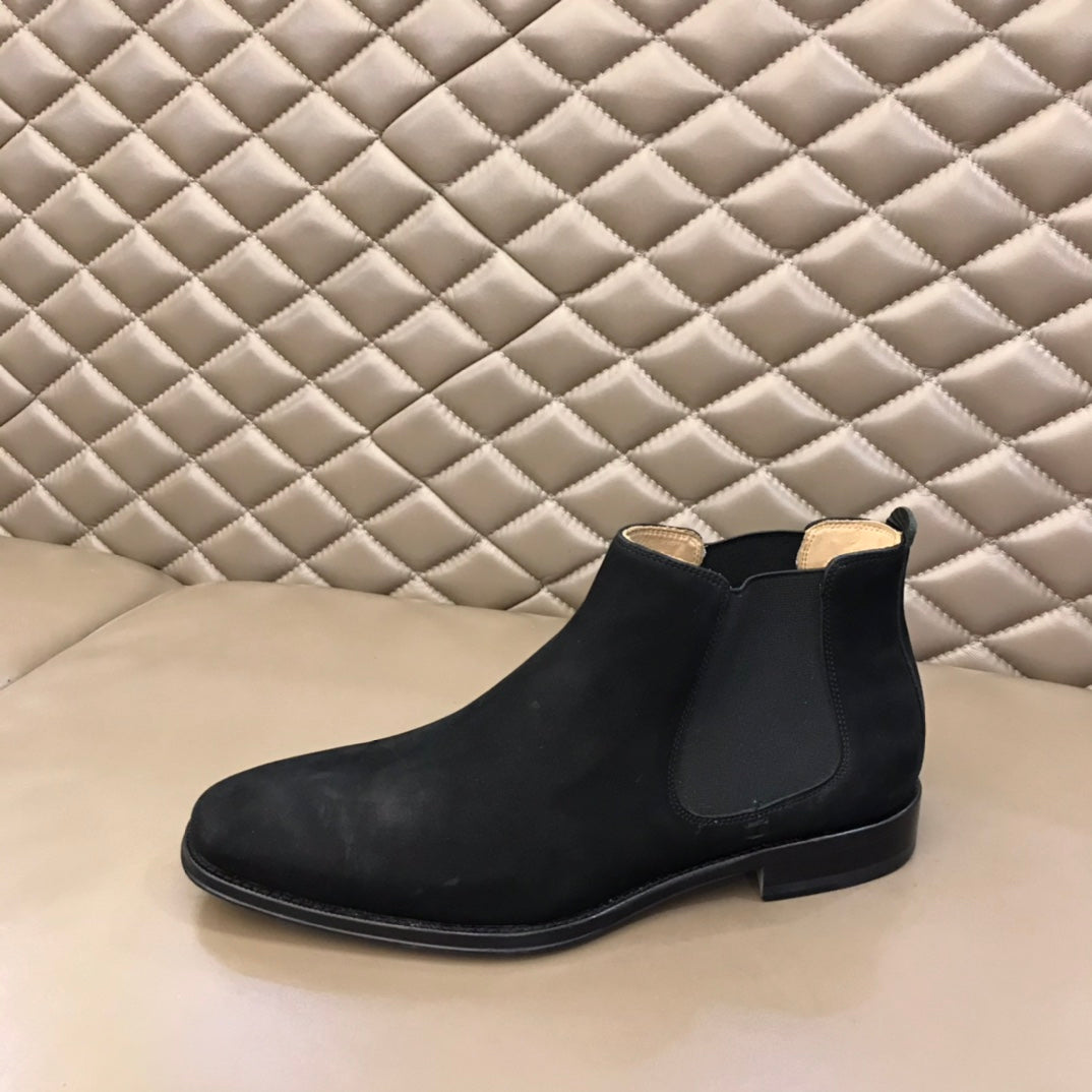 HM Men's Chelsea Boot Black Suede