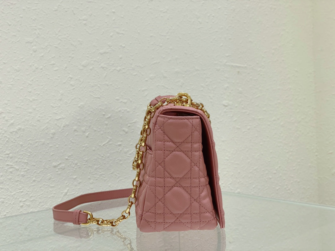 medium caro 25.5 pink calfskin