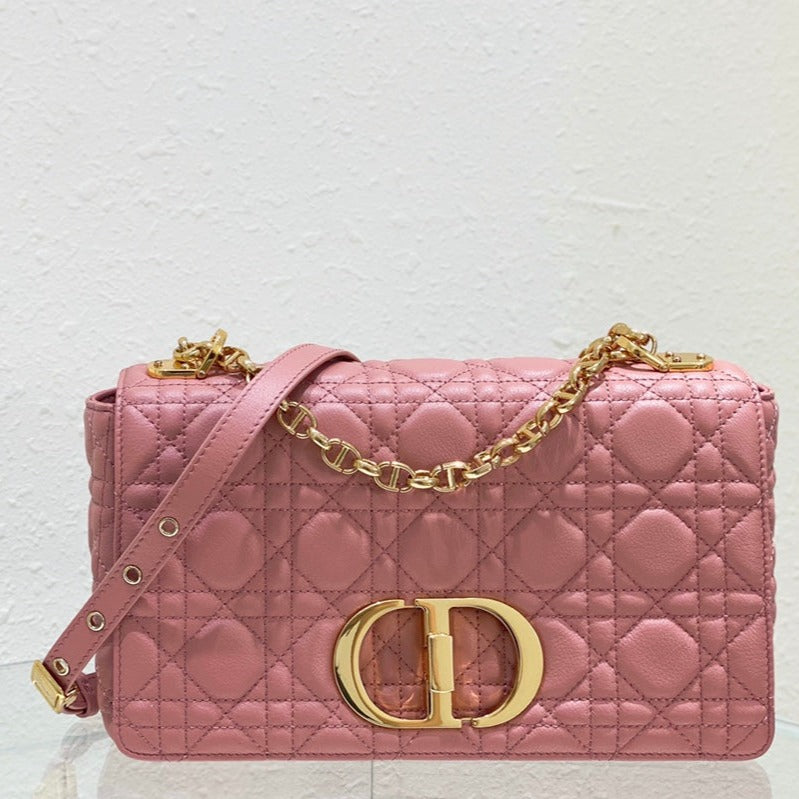 medium caro 25.5 pink calfskin