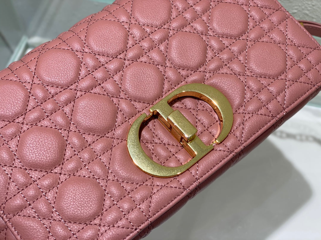 medium caro 25.5 pink calfskin