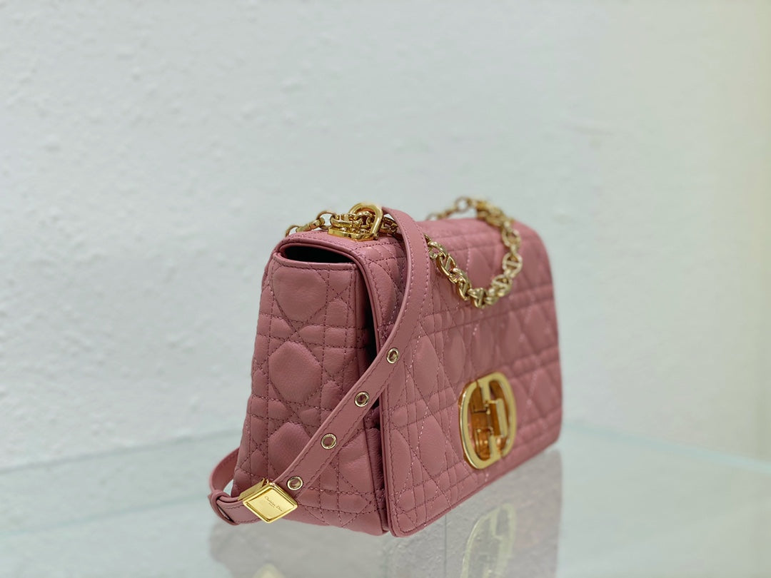 medium caro 25.5 pink calfskin