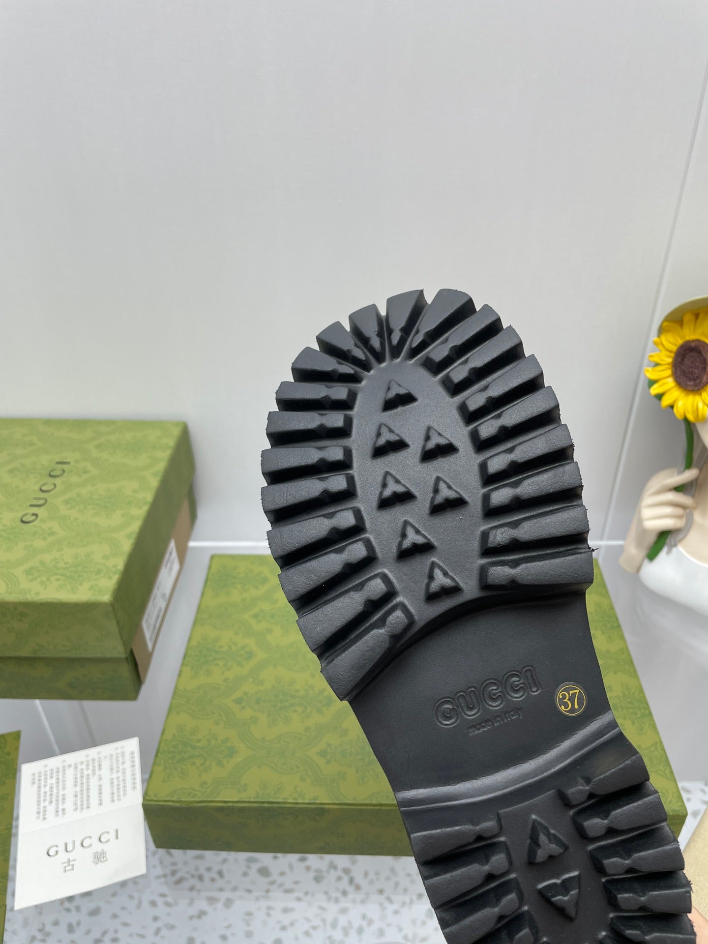 GG PLATFORM PERFORATED G 55 SANDAL BLACK IP FOAM