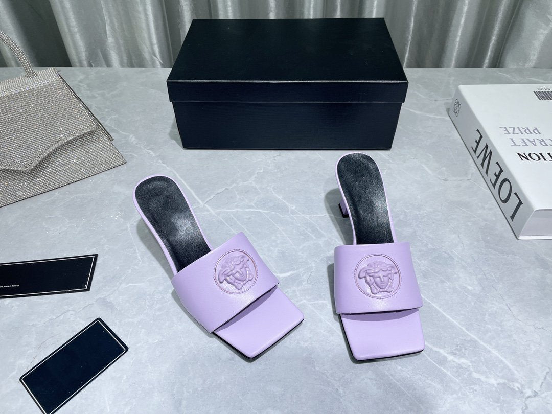 HIGH HEEL 70 MEDUSA LILAC SANDAL
