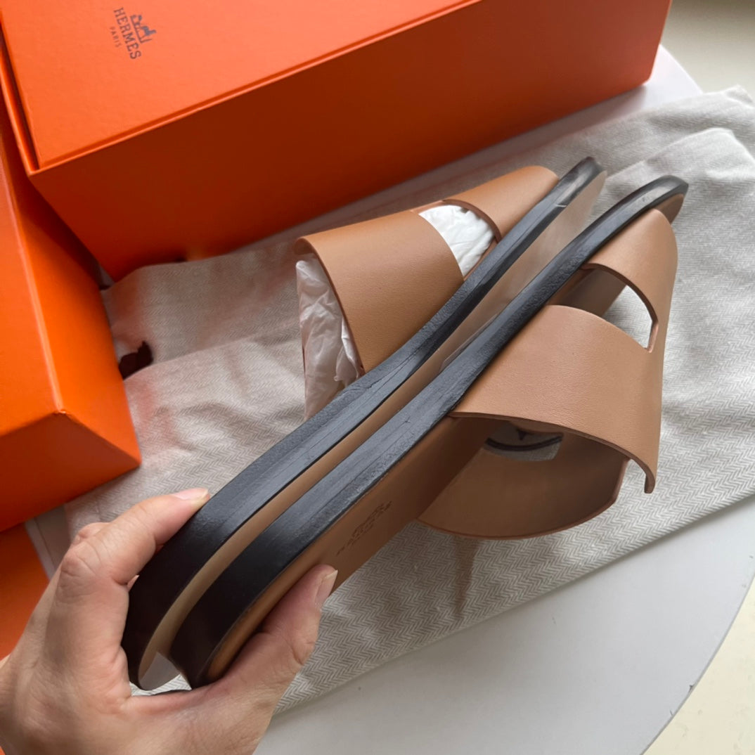 HM Men's Izmir Slide Brown Sheepskin 538562