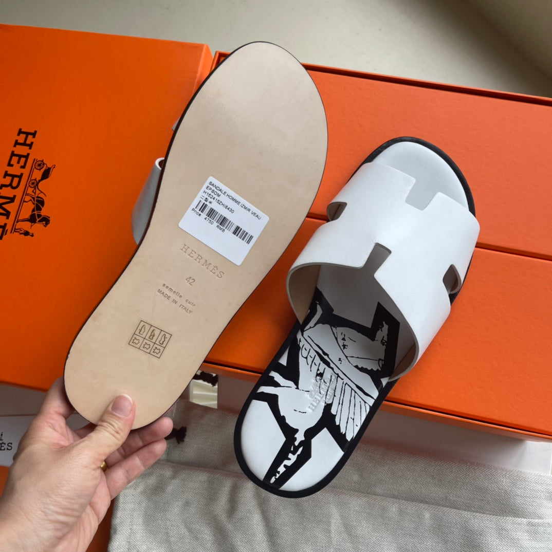 HM Men's Izmir Slide White Sheepskin 538569