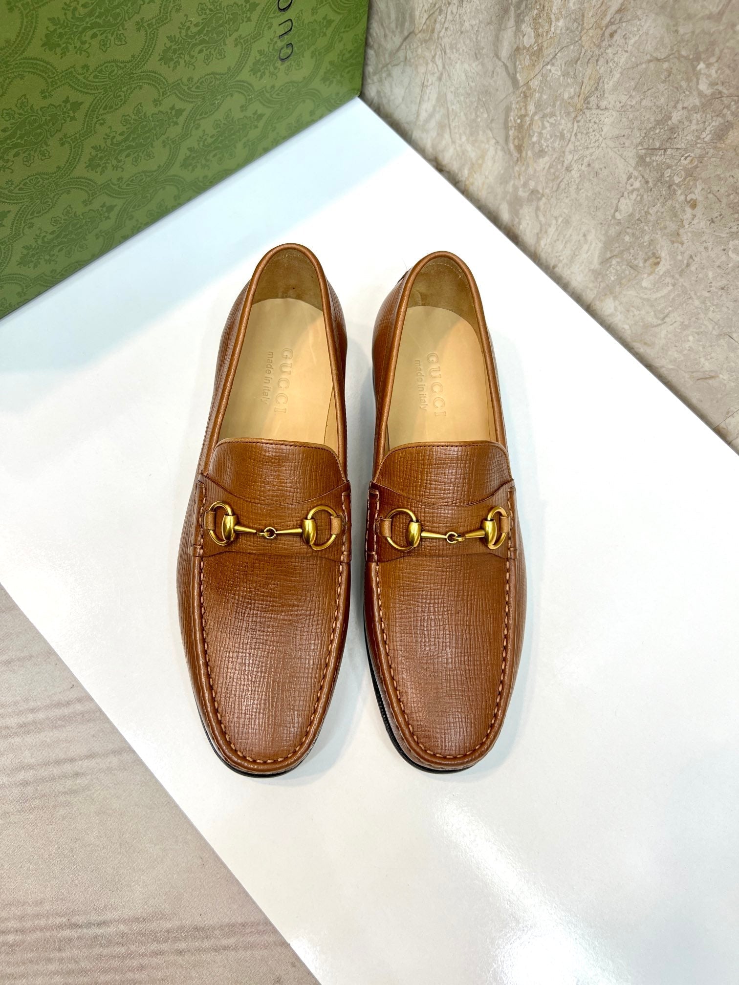 GG Men's Horsebit Loafer Brown Cowhide 522563