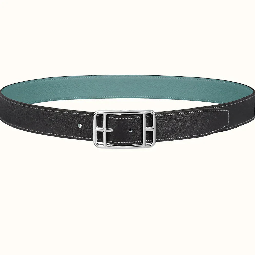 HM Cape Cod 32mm Reversible Belt Green Black Leather 187796