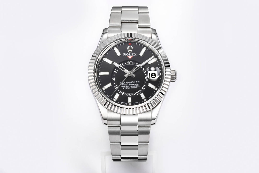 Rolex Sky-Dweller 42mm Silver Black Dial