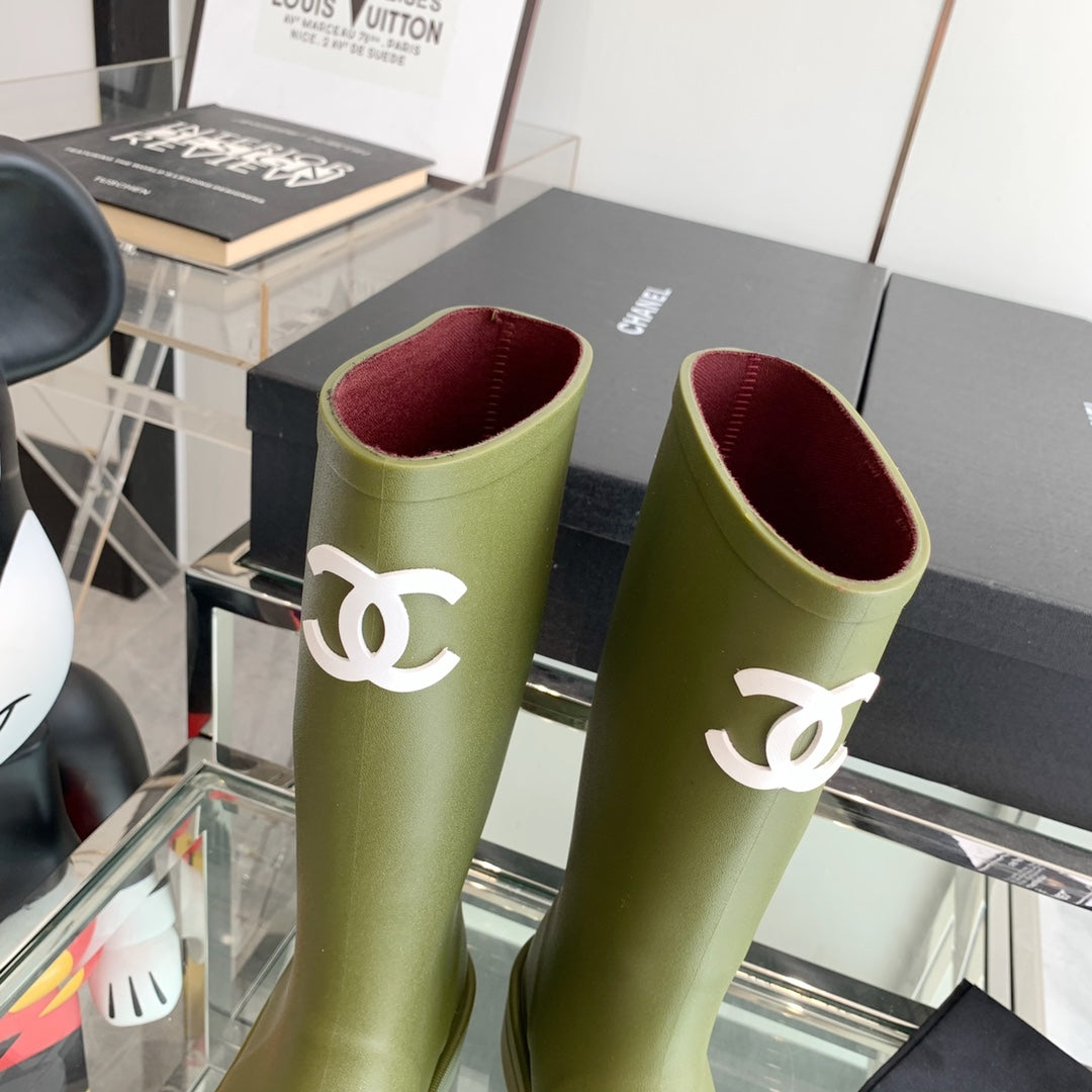 CC Rainboots Dark Green Rubber  204191