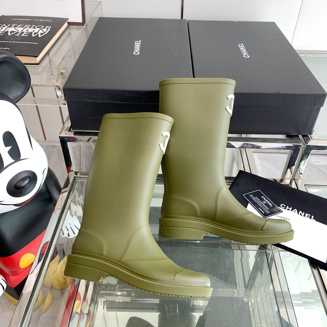 CC Rainboots Dark Green Rubber  204191