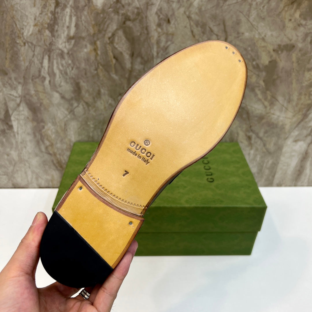 GG Men's Interlocking G Logo Loafer Brown Cowhide 522568