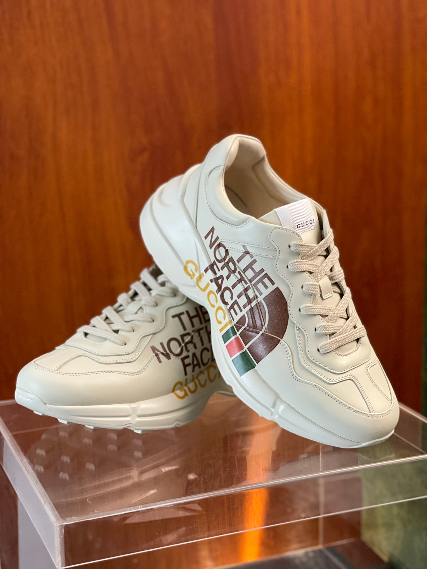 GG Men's Rhyton Sneaker Milk White Cowhide 524514