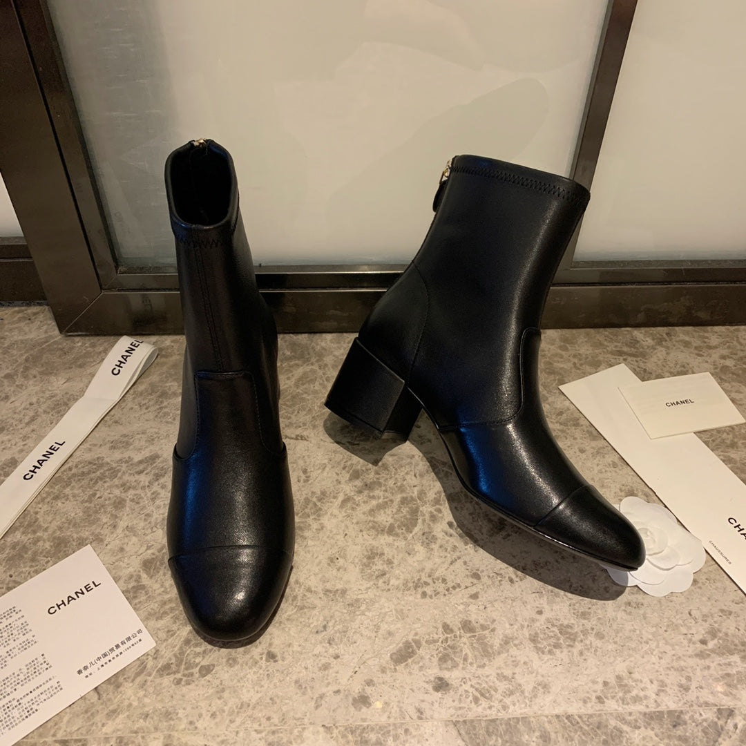 CC Short Boots 50mm In Black Lambskin 940078