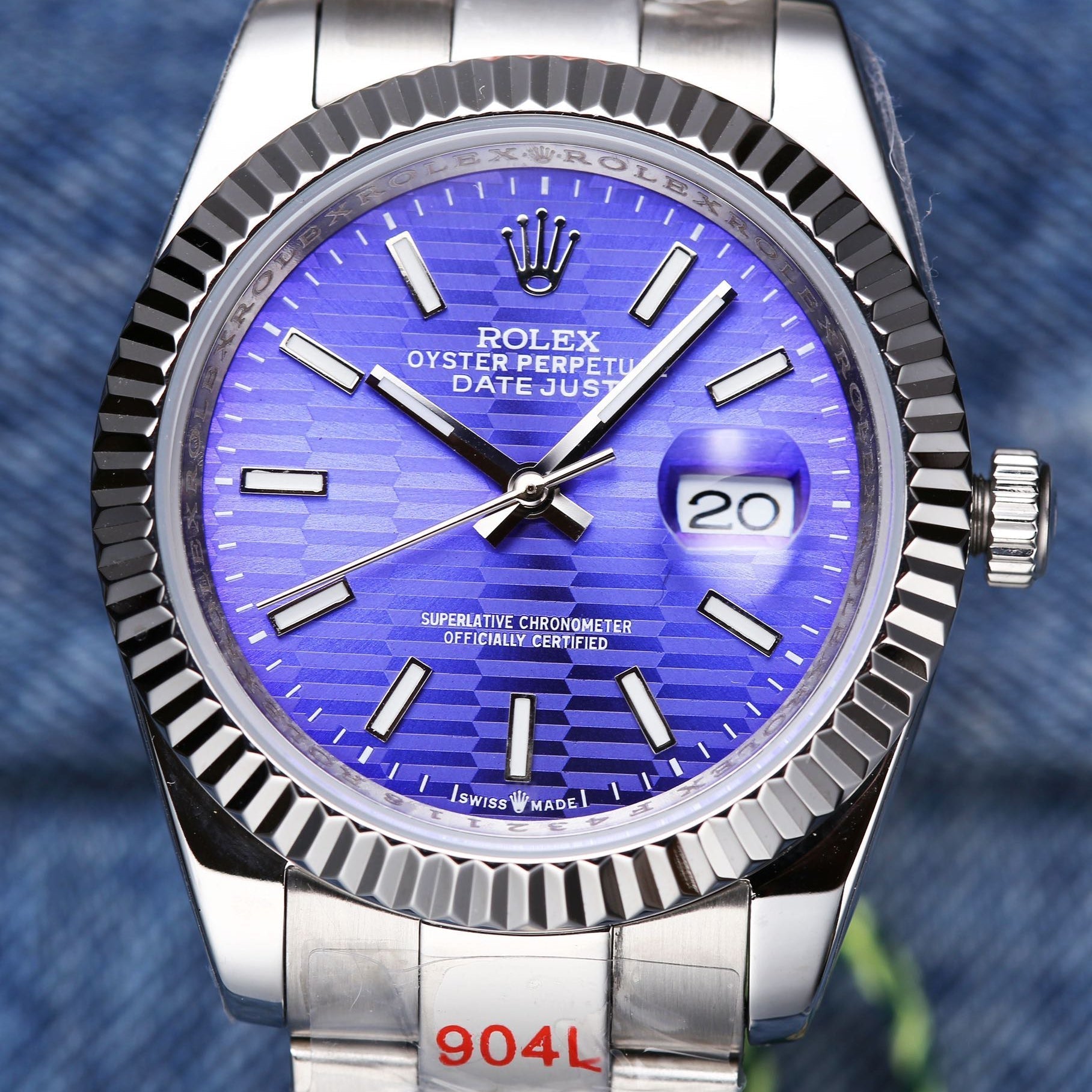 Rolex Datejust 41mm Silver Purple Dial