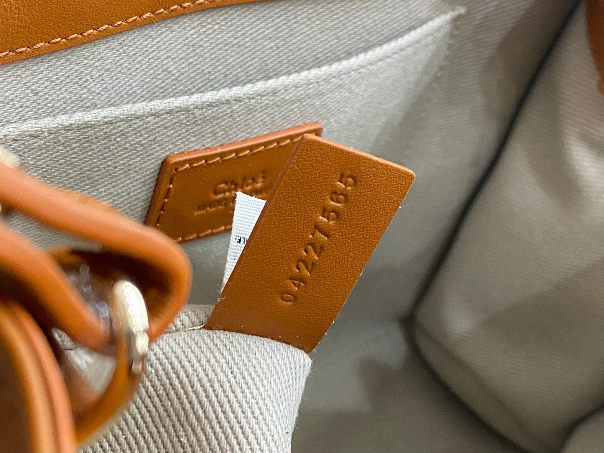 Chloé Woody small tote bag brown calfskin