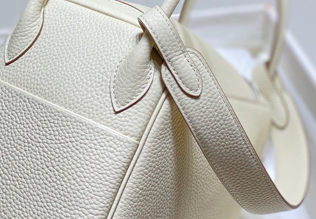 HM LINDY 26 BAG WHITE TAURILLON CLEMENCE LEATHER