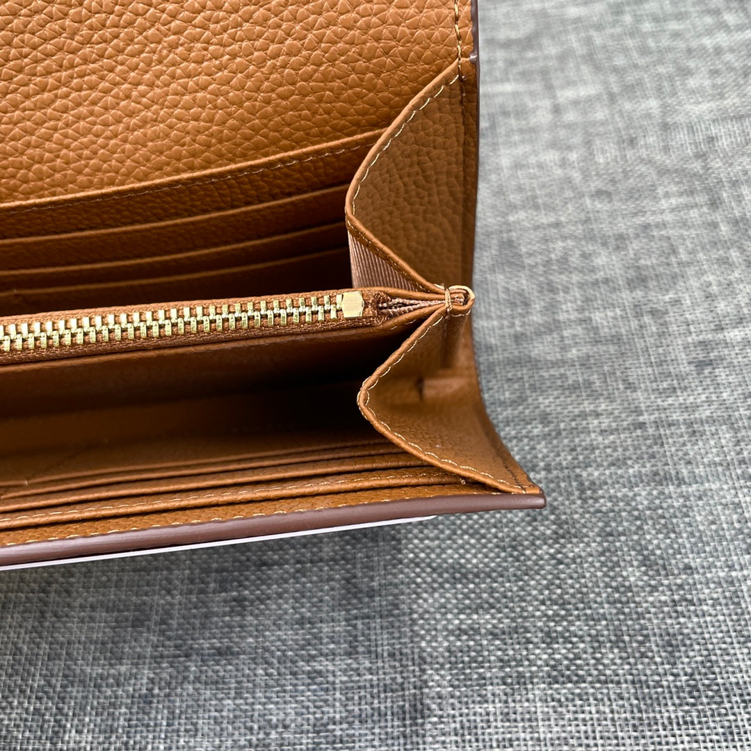 HM CLUTCH CONSTANCE 22 COPPER CALFSKIN GOLD HARDWARE