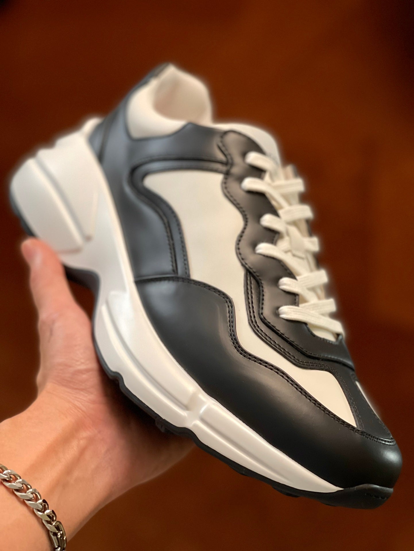 GG Men's Rhyton Sneaker Cowhide 524505