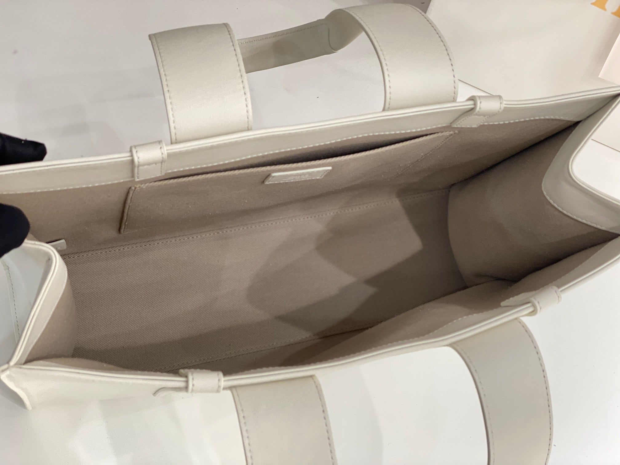 Chloé Woody tote bag white calfskin 531226