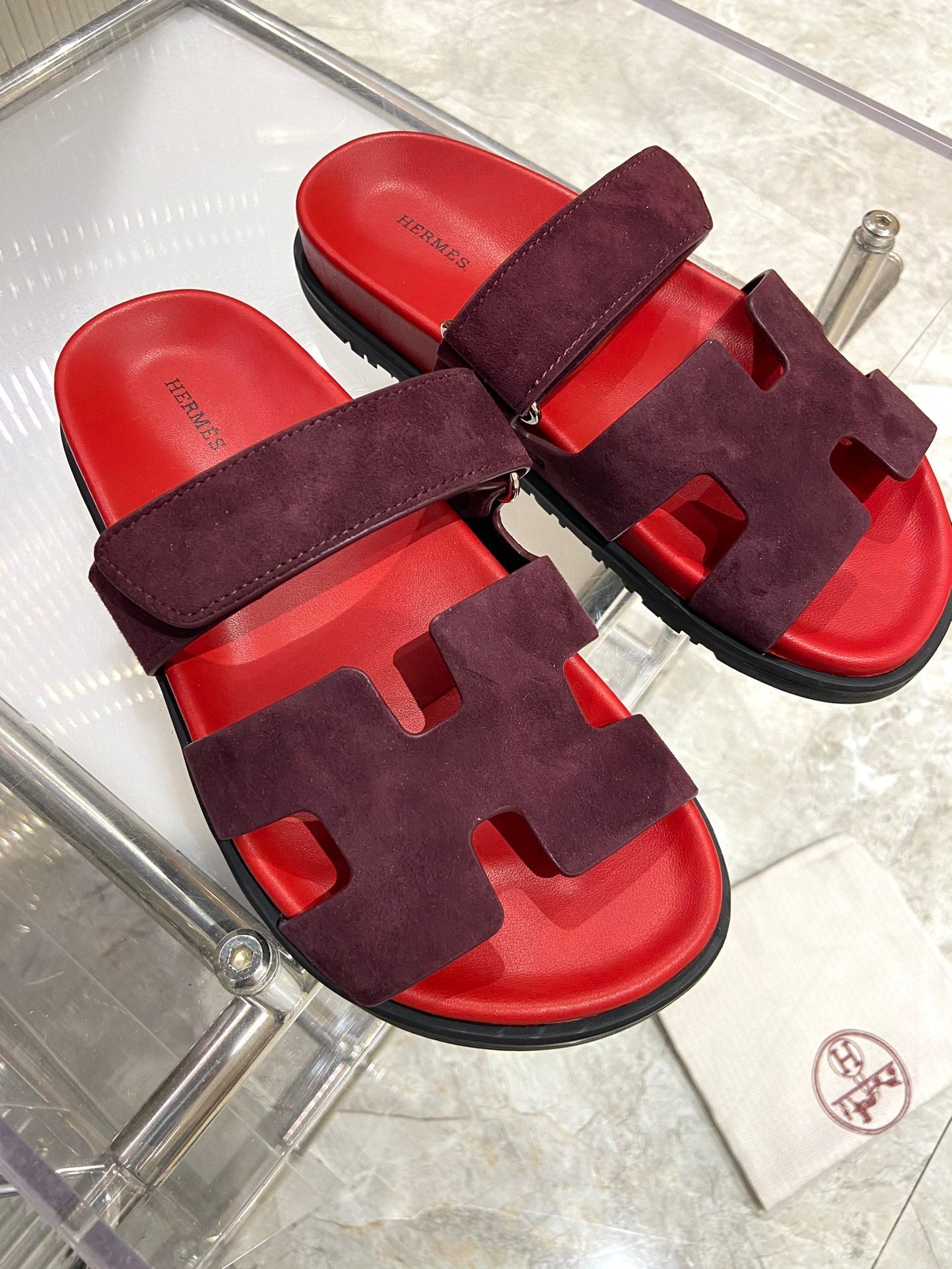 CHYPRE SANDAL CHERRY MIX JAM SUEDE