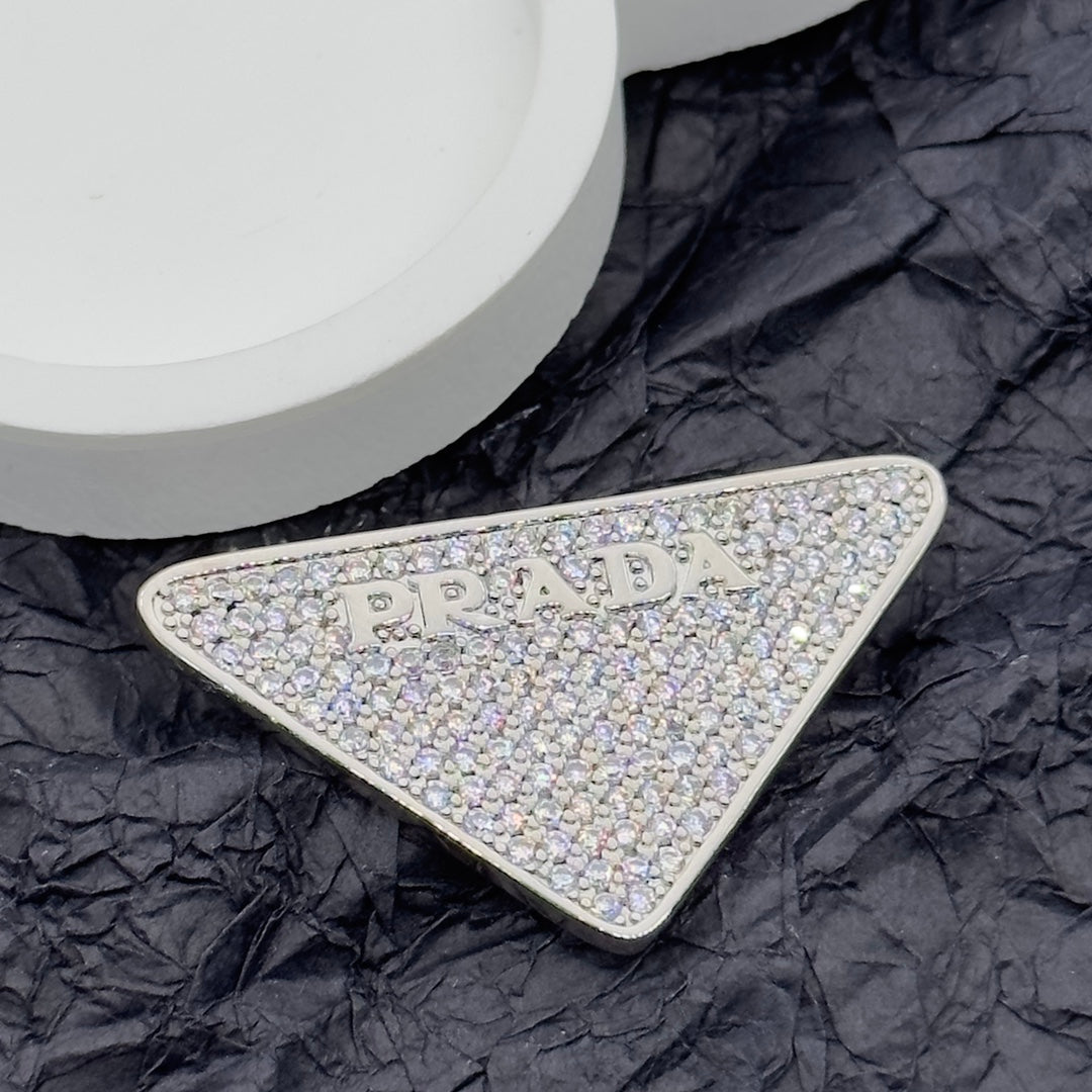 Prada Brooch Silver 172371
