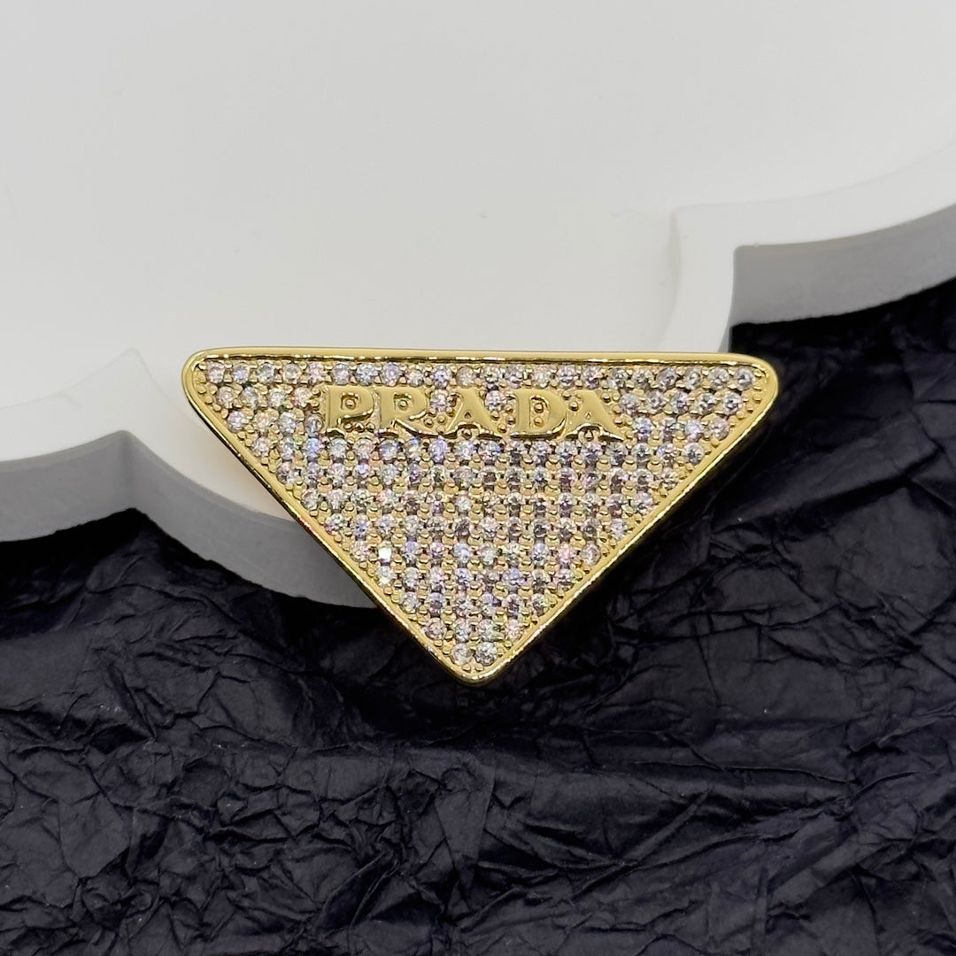 Prada Brooch Gold 172367