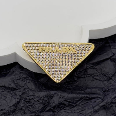 Prada Brooch Gold 172367