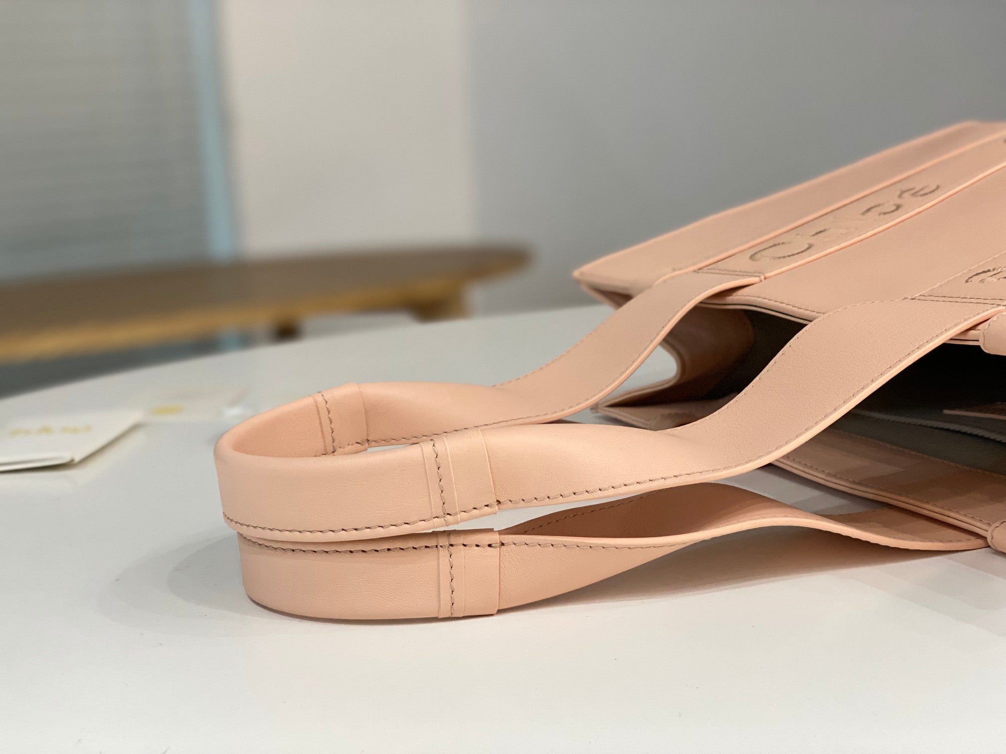 Chloé Woody tote bag pink calfskin 531241
