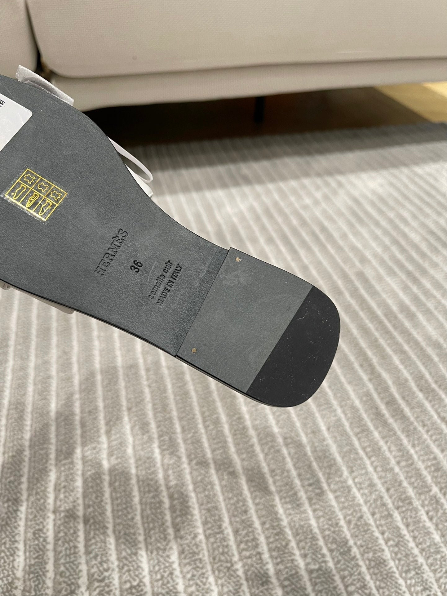 GABRIEL SANDAL WHITE CALFSKIN