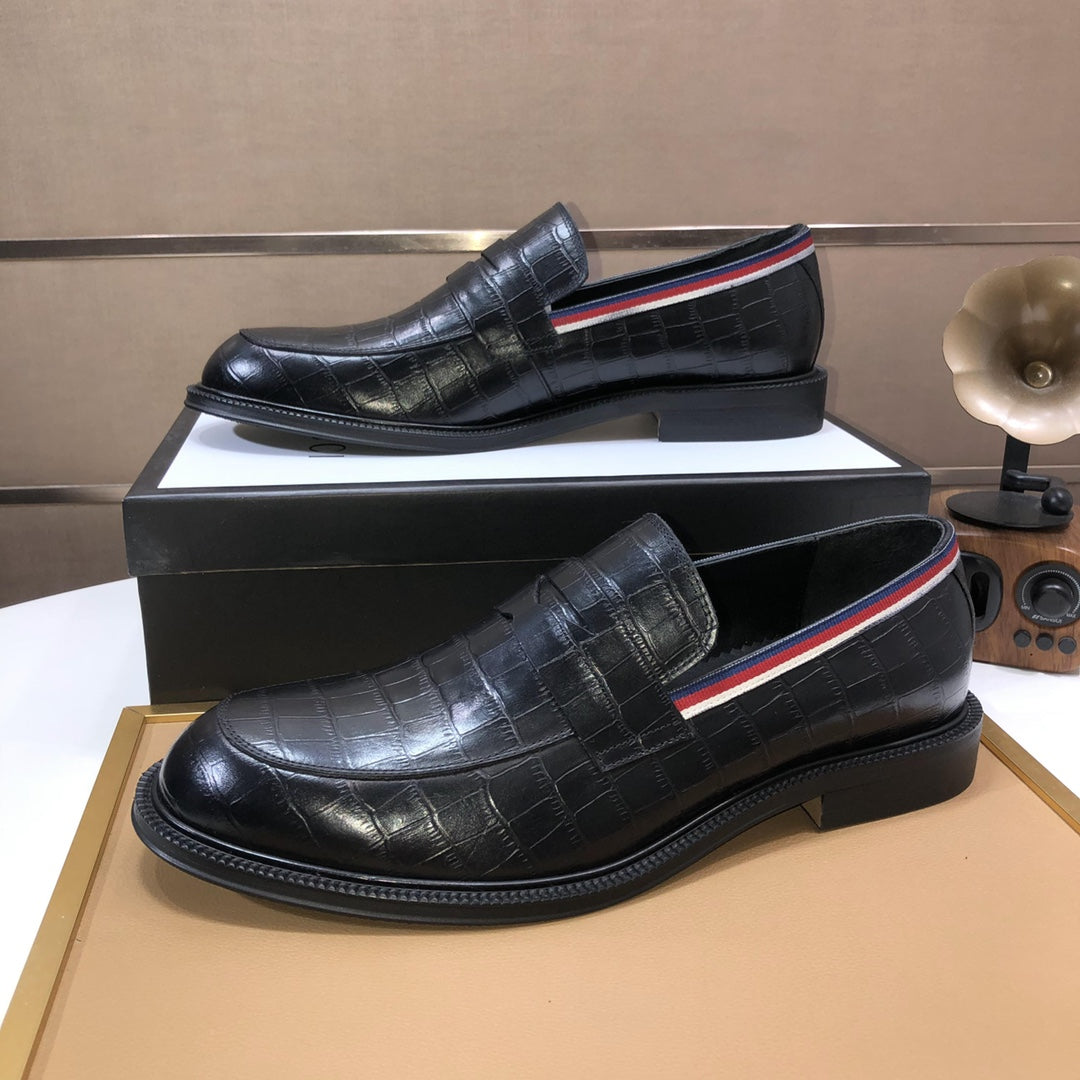GG Men's Dress Loafer Black Cowhide 457680
