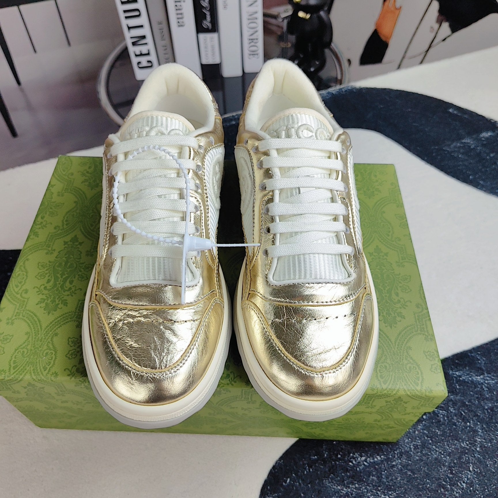 GG Men's MAC80 Sneaker Gold Cowhide 523617