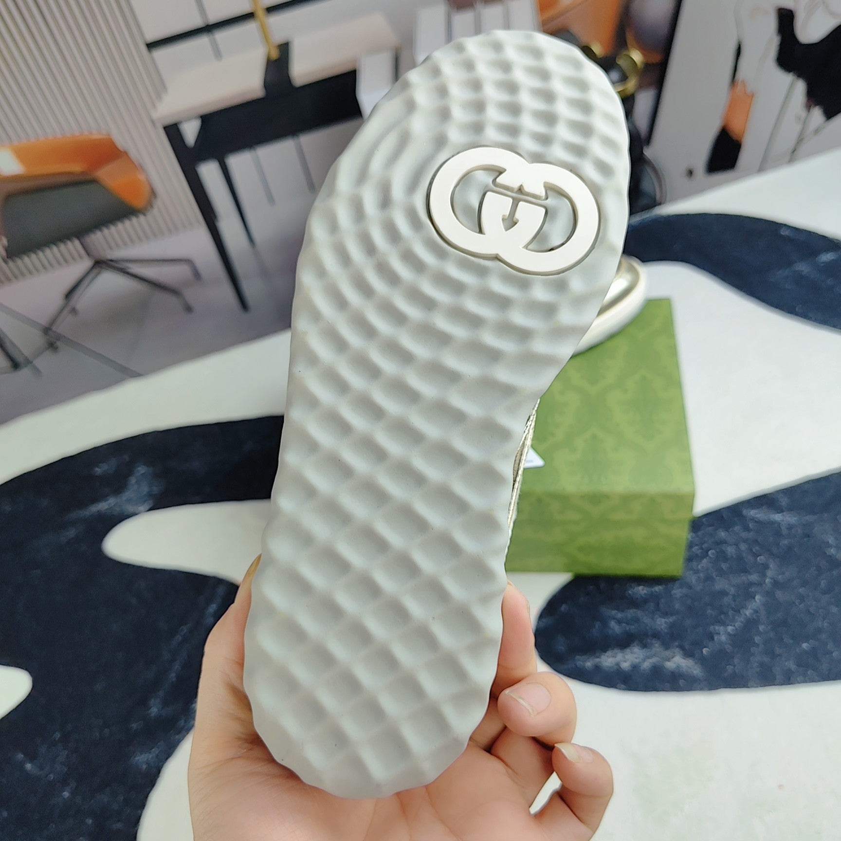 GG Men's MAC80 Sneaker Gold Cowhide 523617