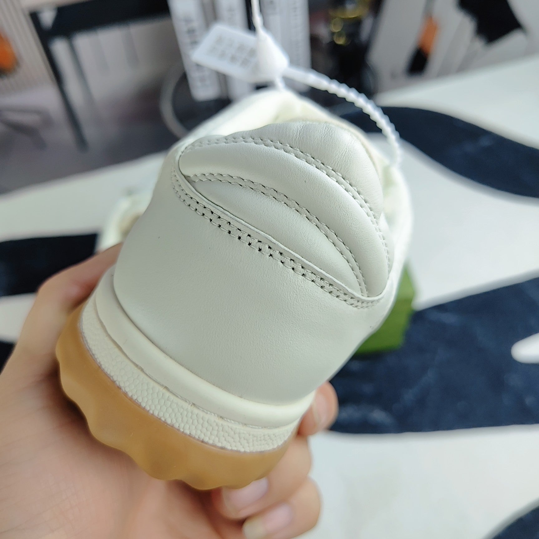 GG Men's MAC80 Sneaker White Cowhide 523616