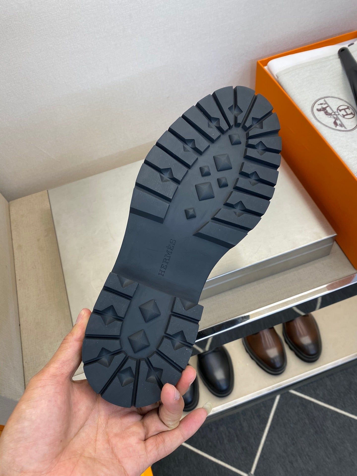 HM Men's Gentle Loafer Black Calfskin 540804