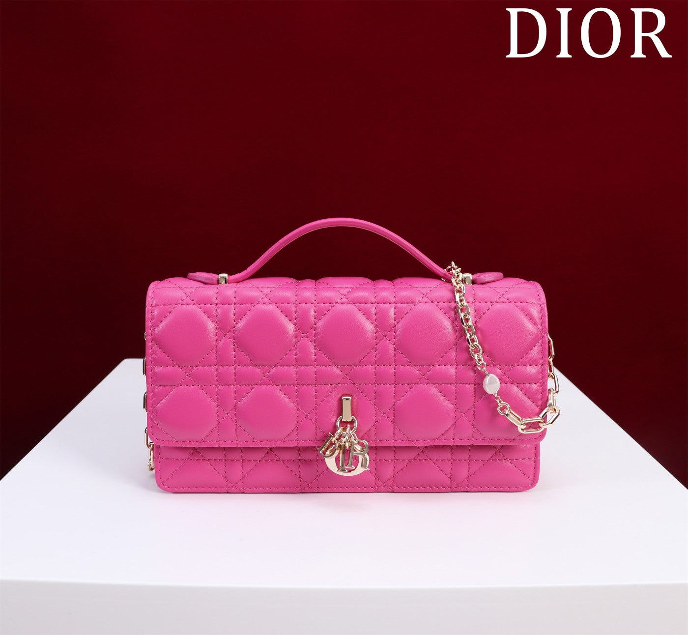 my cd mini 21 pink lambskin
