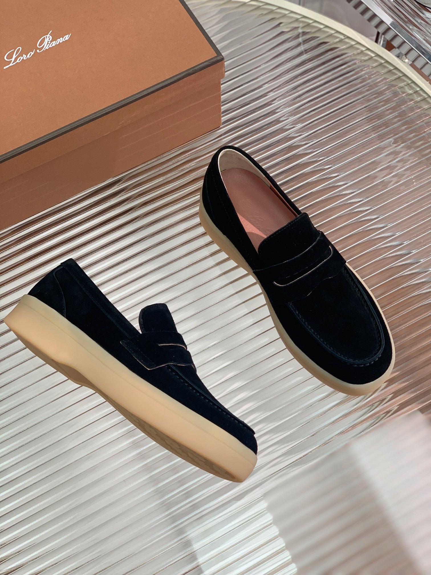 LP SUMMER WALK LOAFERS BLACK SUEDE