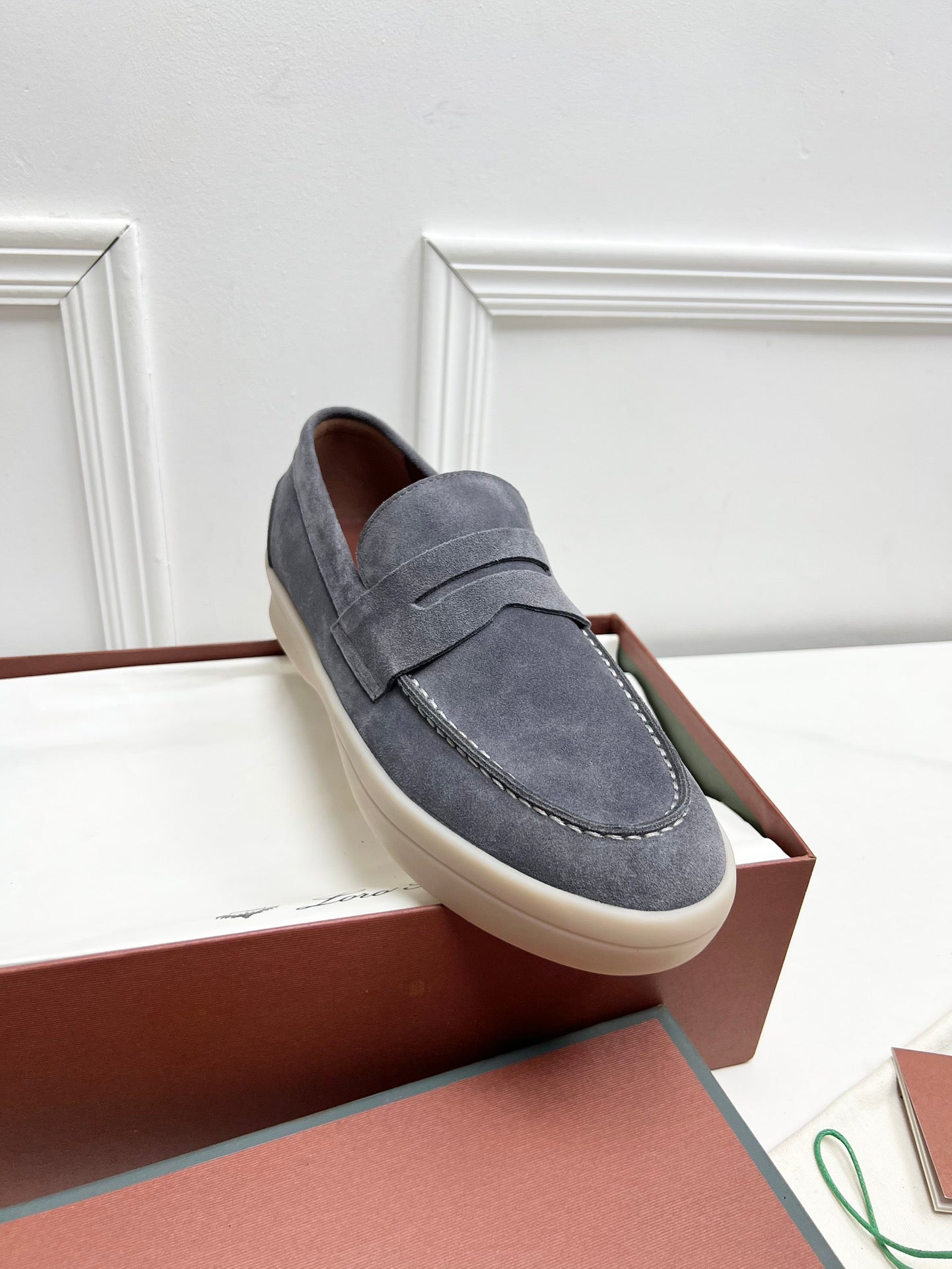 LP SUMMER WALK LOAFERS DARK GREY SUEDE