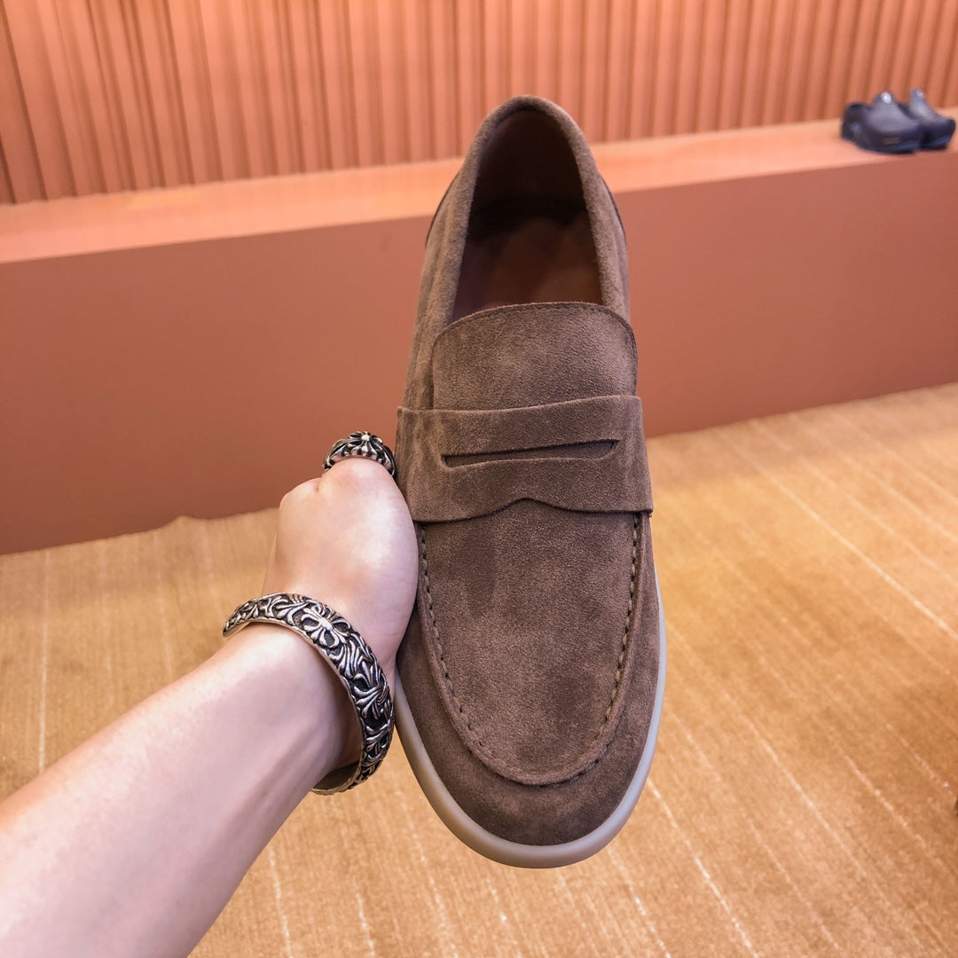 LP RETRO SUMMER WALK LOAFERS CARAMEL SUEDE