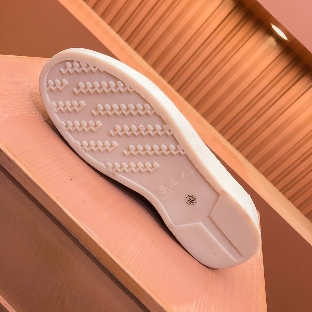 LP RETRO SUMMER WALK LOAFERS PEACH SUEDE